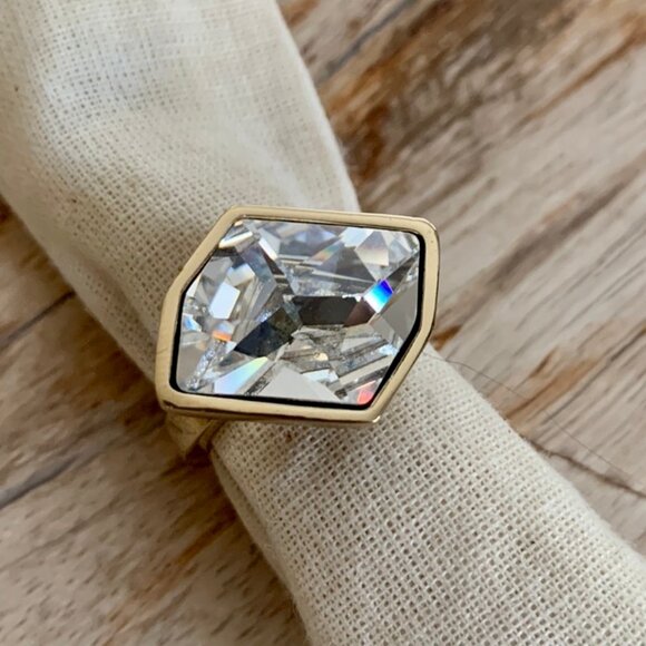 Dyrberg/Kern Phena huge Swarovski crystal ring - Picture 5 of 7